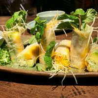 summer rolls at Uu Dam Chay in Hanoi