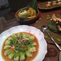 Vegetables and mushroom at Uu Dam Chay in Hanoi