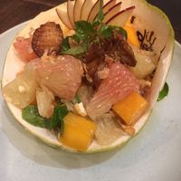 salad in pomelo skin at Uu Dam Chay in Hanoi