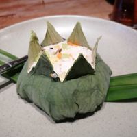 Lotus leaf rice at Uu Dam Chay in Hanoi