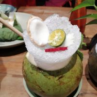 Coconut lime water at Uu Dam Chay in Hanoi