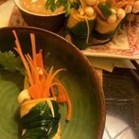 Tofu & mushroom rolls   at Om Hanoi in Hanoi