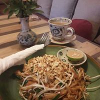 pad thai  at Om Hanoi in Hanoi