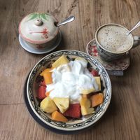 Healthy muesli bowl (vegan) at Om Hanoi in Hanoi