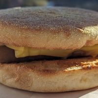 Vegan Breakfast Sandwich at Triumph Coffee in Portland