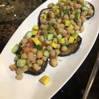 Chickpea egg plant salad  at URBN Culture in Taipei