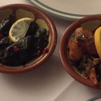 Appetizers selection at Al Zaytouna in Vienna