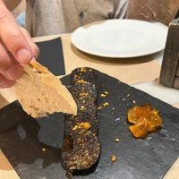 Morcilla with honey 6,5€ at 269 Gastro Vegan in Salamanca
