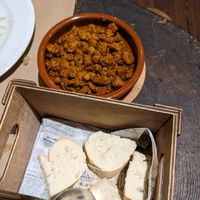 Salchichas at 269 Gastro Vegan in Salamanca