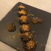 “Morcilla de arroz"  at 269 Gastro Vegan in Salamanca