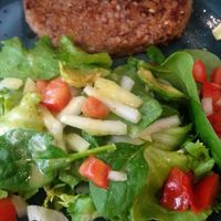 Filet de trigo sarraceno con ensalada at 269 Gastro Vegan in Salamanca