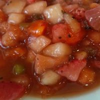 Macedonia de frutas at 269 Gastro Vegan in Salamanca