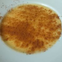 Natillas at 269 Gastro Vegan in Salamanca