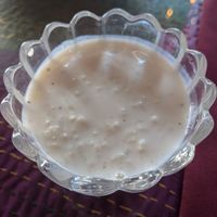 Rice pudding! Made with coconut milk. at The Taj Cafe in Ventura