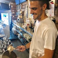 The way the rice cream is made and stored makes it very creamy  at Puro & Bio in Sevilla