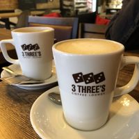Really great oat lattes at 3 Three's Coffee Lounge in Birmingham