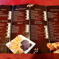 Menu at Don Francisco in Cafayate