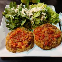 Quinoa "Milanese" patties at Don Francisco in Cafayate