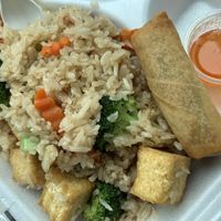 Comes with veggie roll (cabbage, carrot)  at Nakorn Thai Cuisine in Brunswick