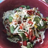 Vegan tofu scramble  at Cafe Soleil in Springdale