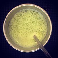 Green smoothie in my stainless steel cap at Juicitto in Nea Smirni