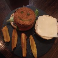 One of their 4 vegan burgers  at Mona Pinkerton in Madrid