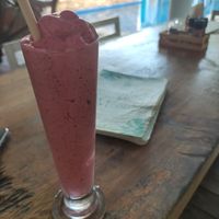 Berry smoothie at Greenlight Cafe & Bar in Koh Samui