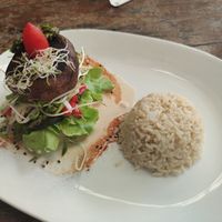 Portobello Burger at Greenlight Cafe & Bar in Koh Samui