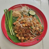 Pad Thai Tofu (Ask them to not add egg) at Greenlight Cafe & Bar in Koh Samui