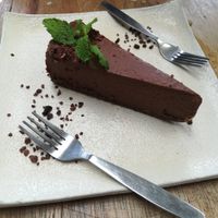 Chocolate cake at Greenlight Cafe & Bar in Koh Samui