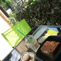 A menu: lasagna, salad mix and lemonade at Le Potager du Marais - Take Away in Paris