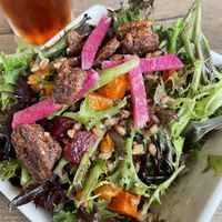Beet & Butternut Squash Salad with Fig Vinaigrette   at Dajio Restaurant in Ocracoke
