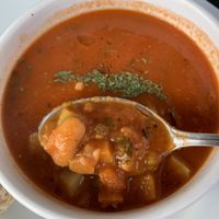 Tomato soup. Vegan without cheese at Root Everyday - 루트 in Seoul