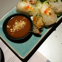 Spring rolls which were amazing! at Tampopo in Manchester