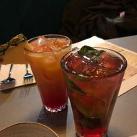 Pink lemonade and popsicle  at Tampopo in Manchester