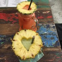 love the ananas hearts! at The Spicy Coconut in Seminyak