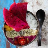 Smoothie bowl at The Spicy Coconut in Seminyak