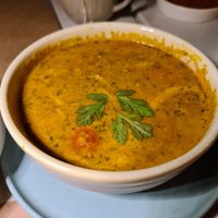 Tom yum soup as starter at Oburus Momus in Kas