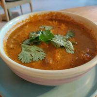 Tom yum soup at Oburus Momus in Kas