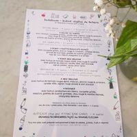 Menu at Badaboom in Nice