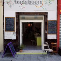 Outside at Badaboom in Nice