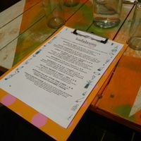 The daily menu at Badaboom in Nice
