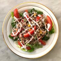 Salad option for lunch at Badaboom in Nice