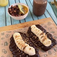 Nutella toast at Green&Berry in Barcelona