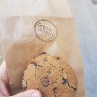 Chocolate chip cookie at Green&Berry in Barcelona