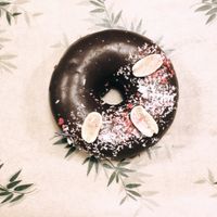 Plant based doughnut   at Green&Berry in Barcelona