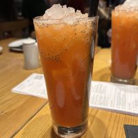 Their twist on a tequila sunrise  at Ping Pong Dim Sum in South East London