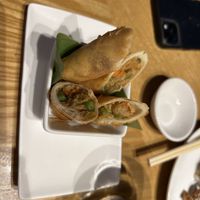Vegan spring rolls  at Ping Pong Dim Sum in South East London