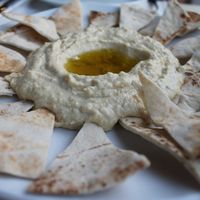 Hummus :) at Calypso Restaurant in Zakynthos