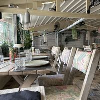 super cute interiorr  at Yard of Taste in Zakynthos